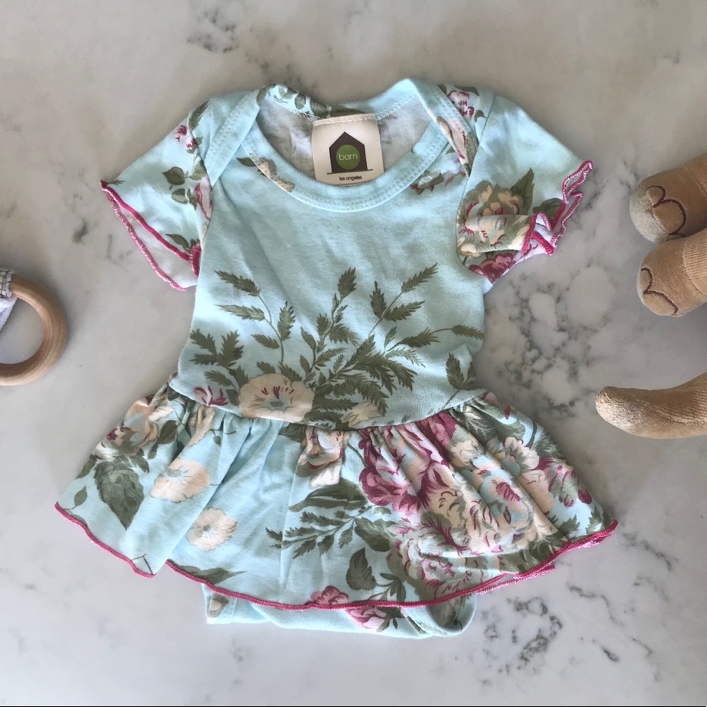 Barn Organics Floral Skirted One Piece 3m